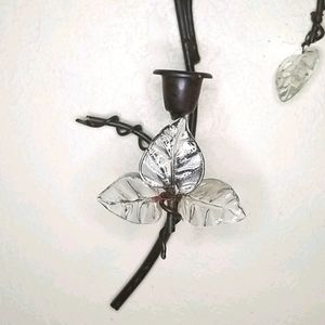 Wrought Iron & Glass Sconces